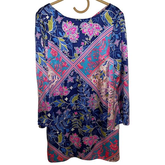 Alice & Trixie by Angela George Long-Sleeved Silk Dress - M - Picture 3 of 10